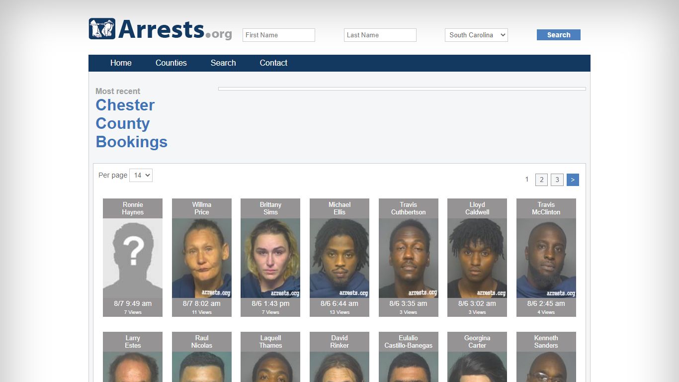 Chester County Arrests and Inmate Search